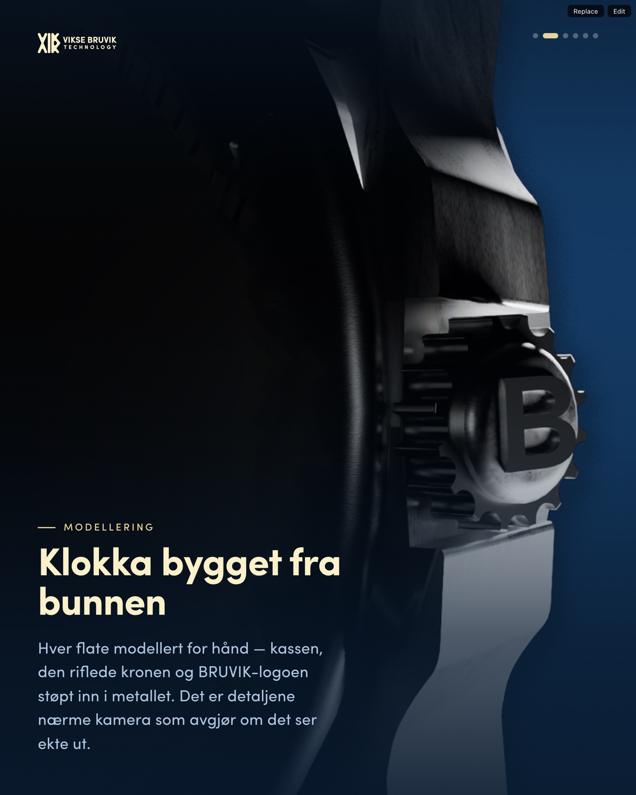 Modellering av klokka i Blender.